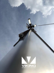 VIKING Lighting on portable mast at DSEI 2019 VIKING Lighting on portable mast at DSEI 2019
