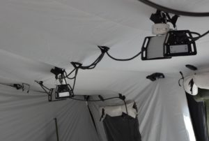 VIKING LIGHTING i ett medicinskt tält