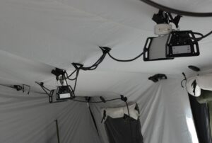 VIKING LIGHTING en la carpa médica